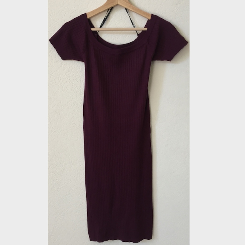 Burgundy Midi Dress